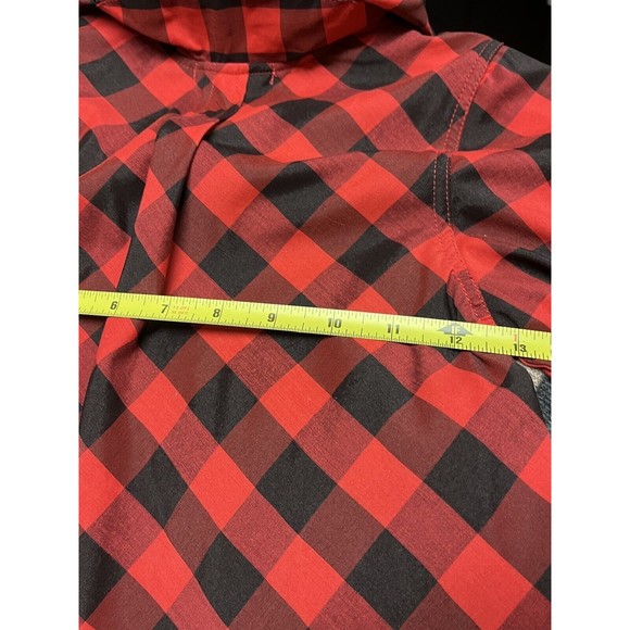 Deux Par Deux Buffalo Plaid Girls Dress Size 8 Bubbled Hem Red and‎ Black - Picture 7 of 7
